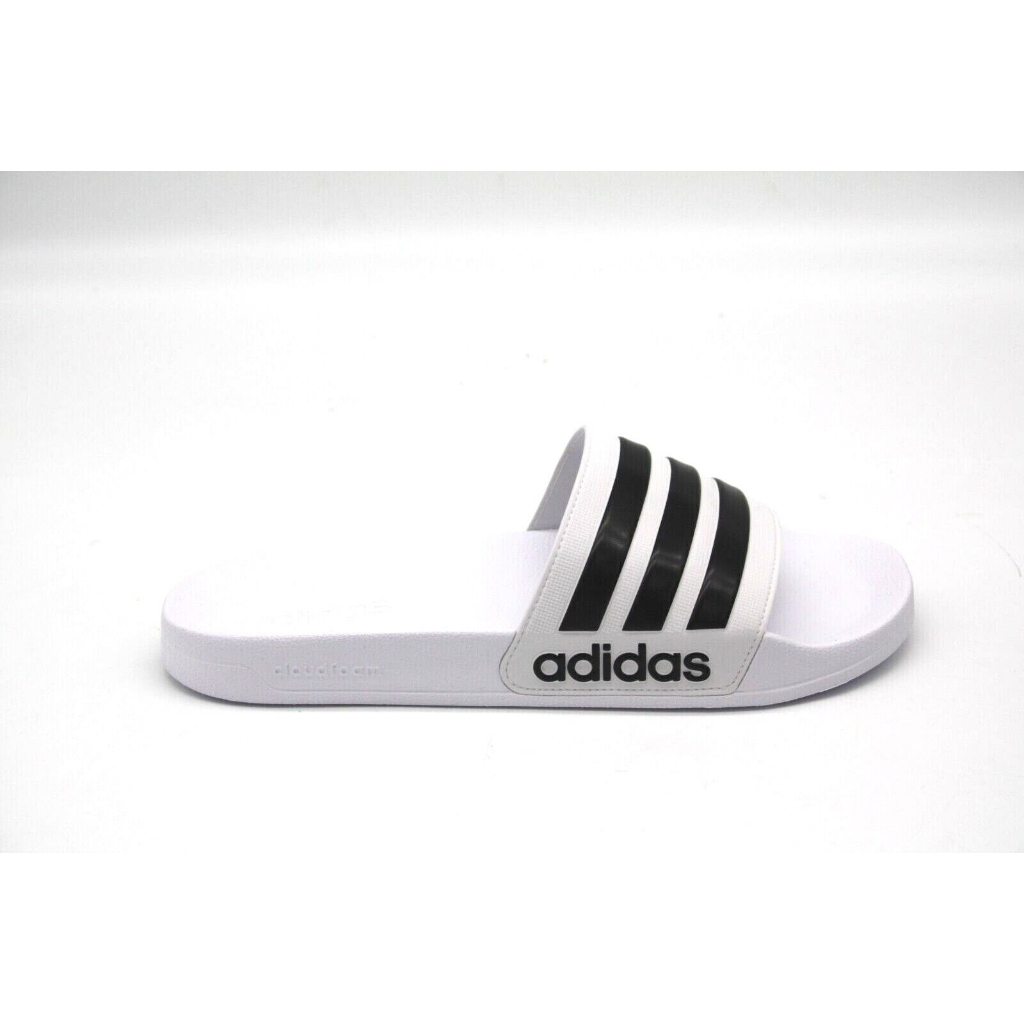 Chính Hãng Dép quai ngang Adidas Shower Trắng v Đen không thấm nước