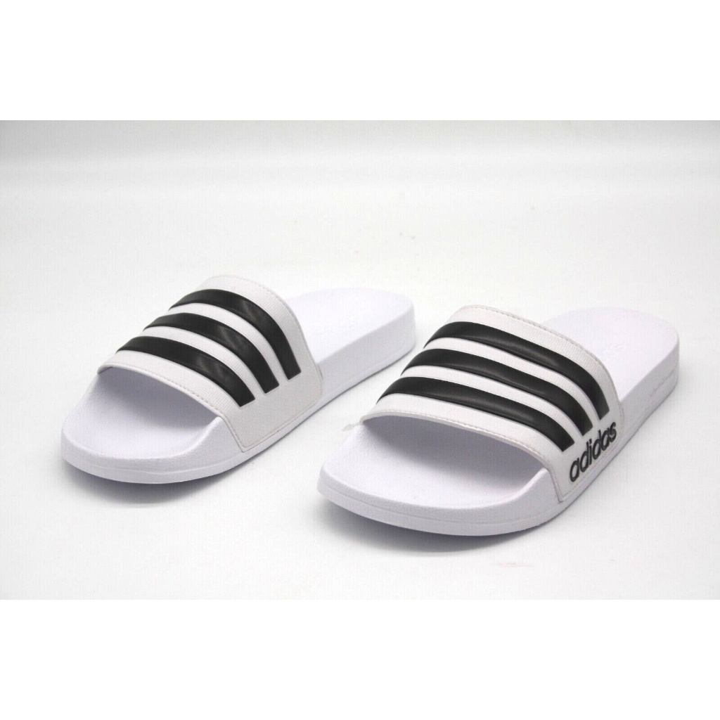 Chính Hãng Dép quai ngang Adidas Shower Trắng v Đen không thấm nước