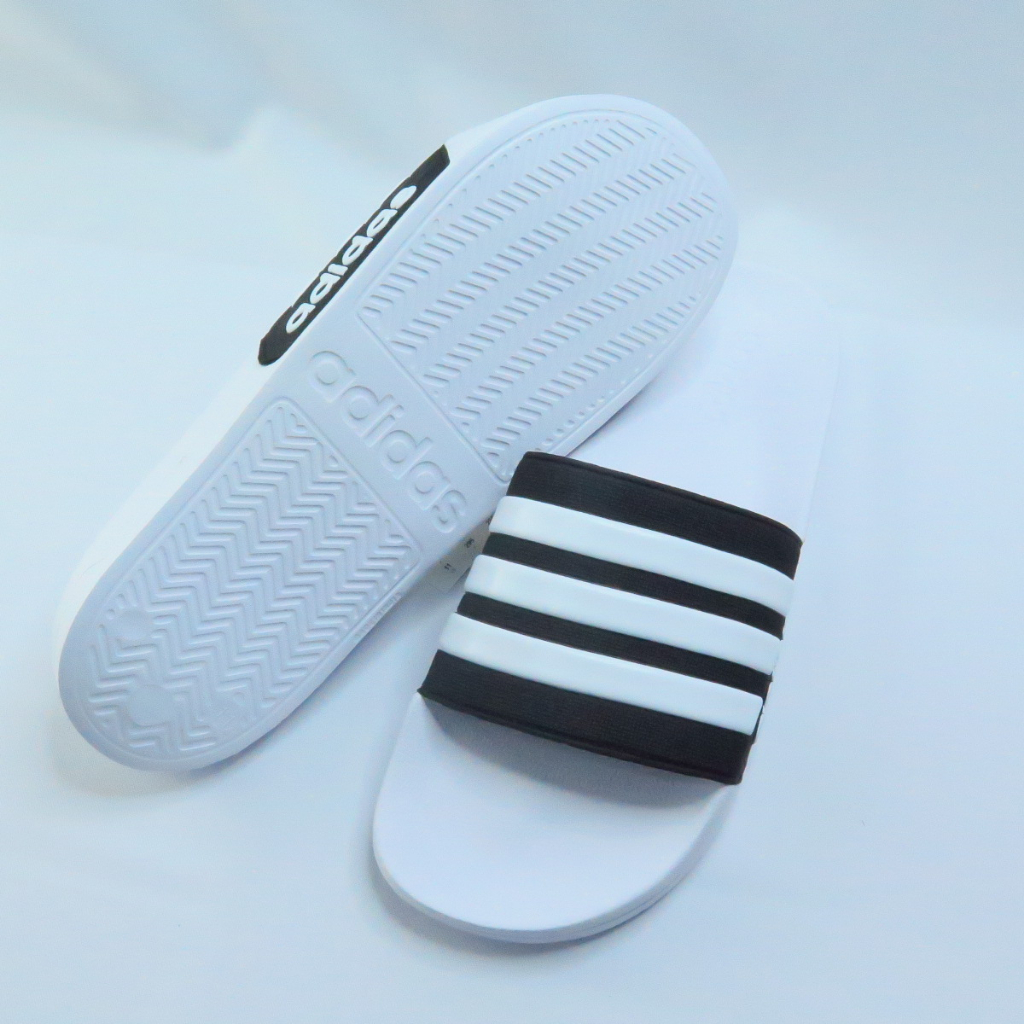 Chính Hãng Dép quai ngang Adidas Shower Trắng v Đen không thấm nước