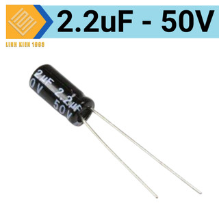 Tụ 2.2uf50v 5x11mm tụ hóa 2.2uf50v