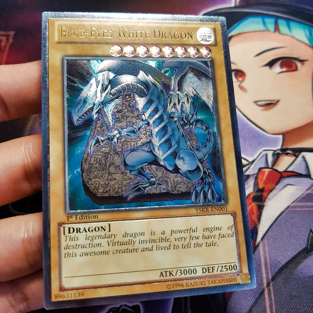 Bộ thẻ bài Yugioh | Dark Magician & Blue-eyes White Dragon | YSYR Ultimate Rare 1st edition.