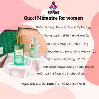 [Chính Hãng] Nước Hoa Nữ 𝑮𝒖𝒄𝒄𝒊 𝐌𝐞́𝐦𝐨𝐢𝐫𝐞