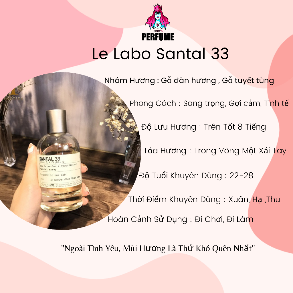 Nước Hoa 𝙇𝙚 𝙇𝙖𝙗𝙤 13-31-33-41 Sang Chảnh_Dung Tích 2/5/10ml