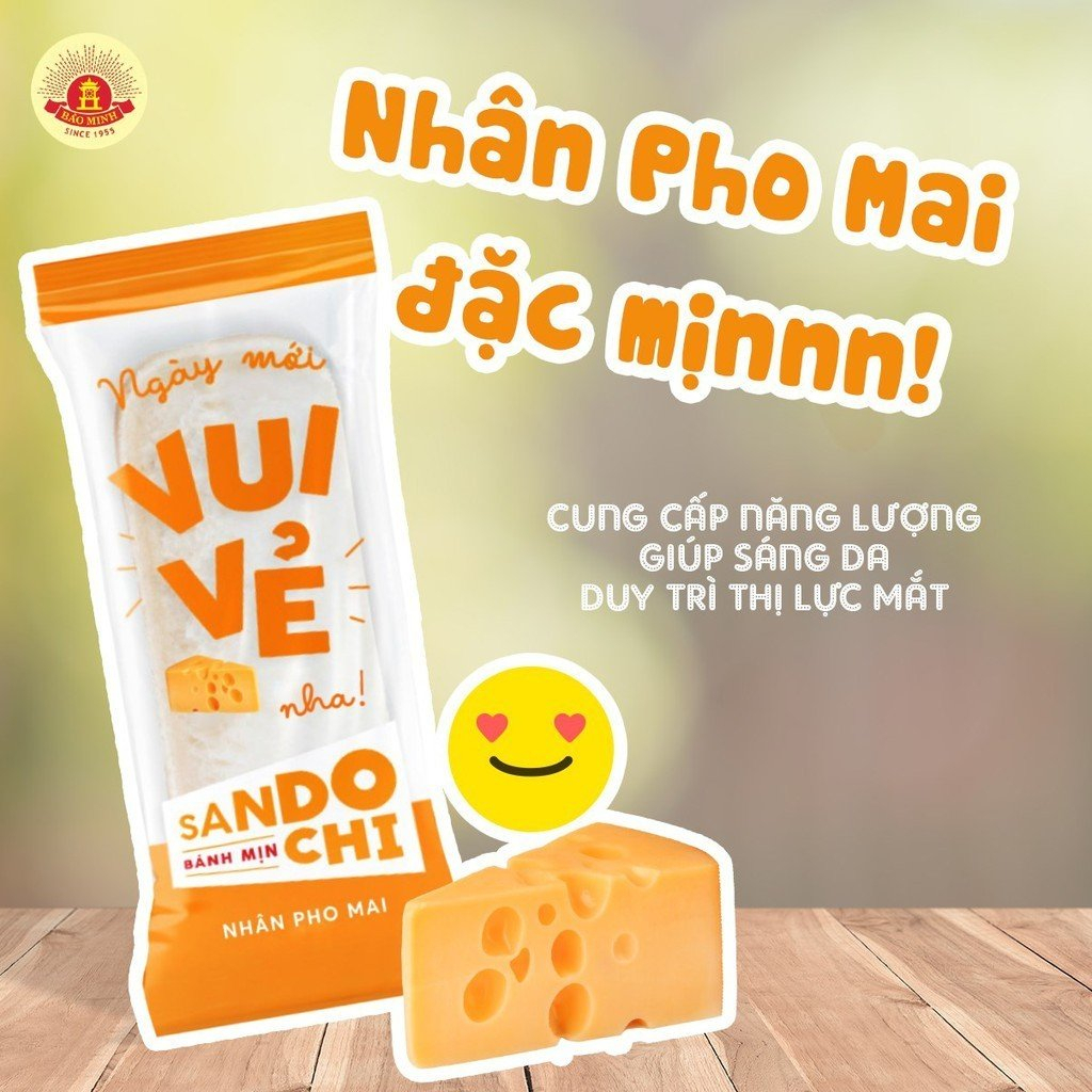 Bánh mịn Sandochi Bảo Minh bữa sáng tiện lợi chính hãng