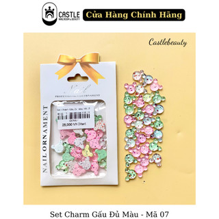 Set charm gấu đủ màu mã 07