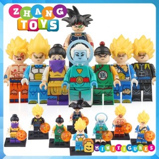 Đồ chơi Xếp hình Dragon Ball gồm Chi Chi - Gotenks Xeno Goku - Tien Shinhan - Bardock Vegeta Minifigures Koruit KT1011