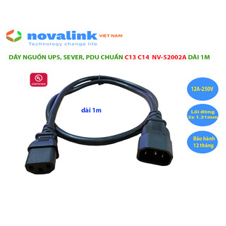 Dây nguồn ups, pdu chuẩn c13 c14 dài 1m, 1.5m, 1.8m, 2m. lõi đồng 3g x 1.31mm tiêu chuẩn ul