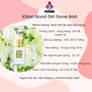 [Chính Hãng] Nước Hoa Nữ 𝐊𝐢𝐥𝐢𝐚𝐧 𝐆𝐨𝐨𝐝 𝐆𝐢𝐫𝐥 𝐆𝐨𝐧𝐞 𝐁𝐚𝐝