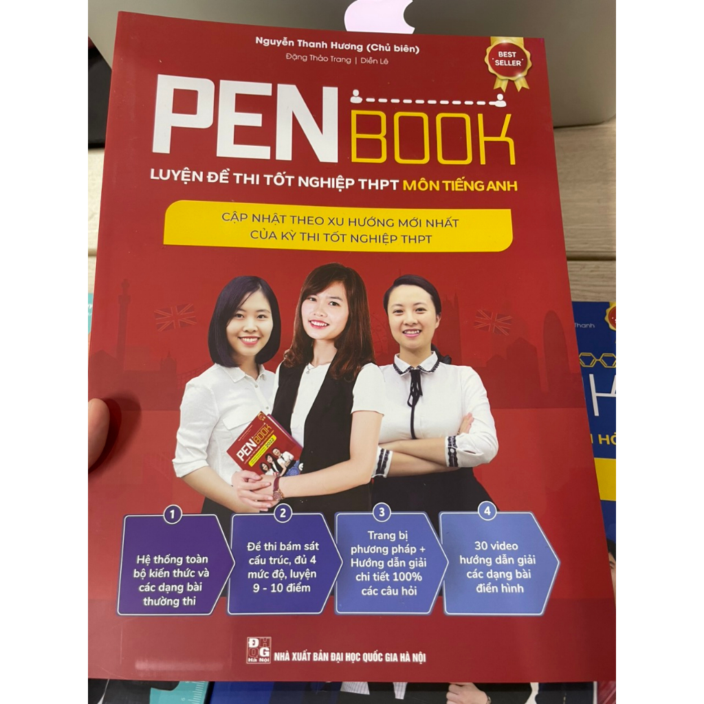 Sách PENBOOK Anh – Luyện đề thi tốt nghiệp THPT lớp 12 & luyện đề thi Đại Học theo xu hướng mới nhất 2024 môn Tiếng Anh