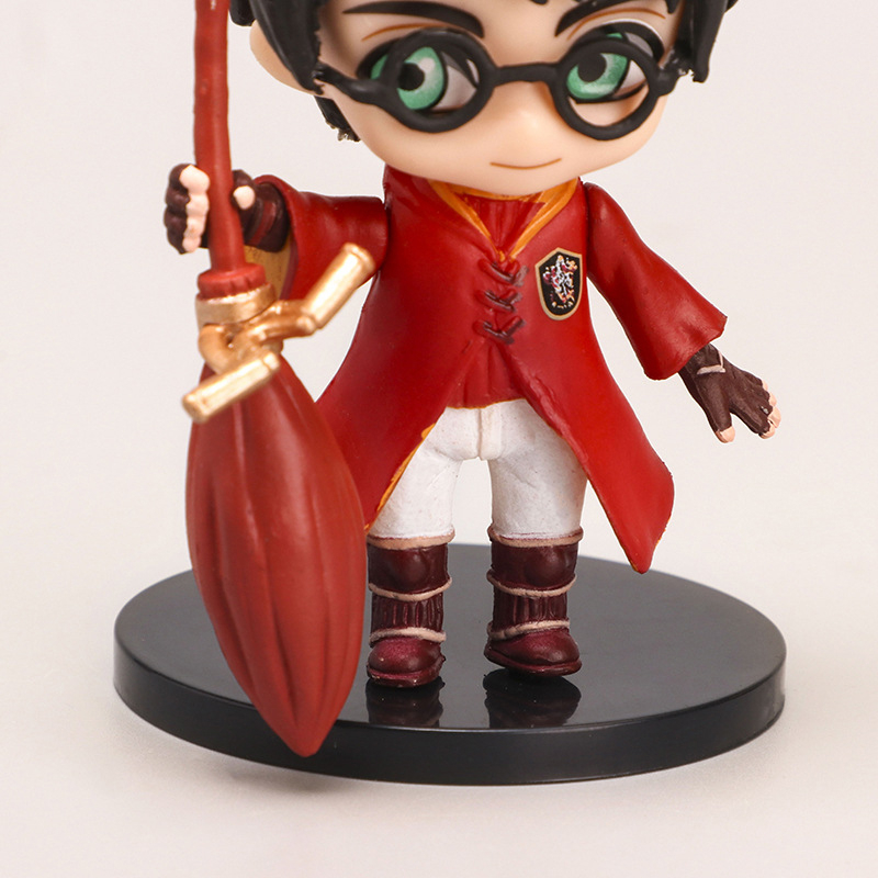 Bộ mô hình chibi gồm 6 nhân vật trong truyện Harry Potter Ron Weasley Hermione Draco Malfoy Luna Lovegood Cao 10cm