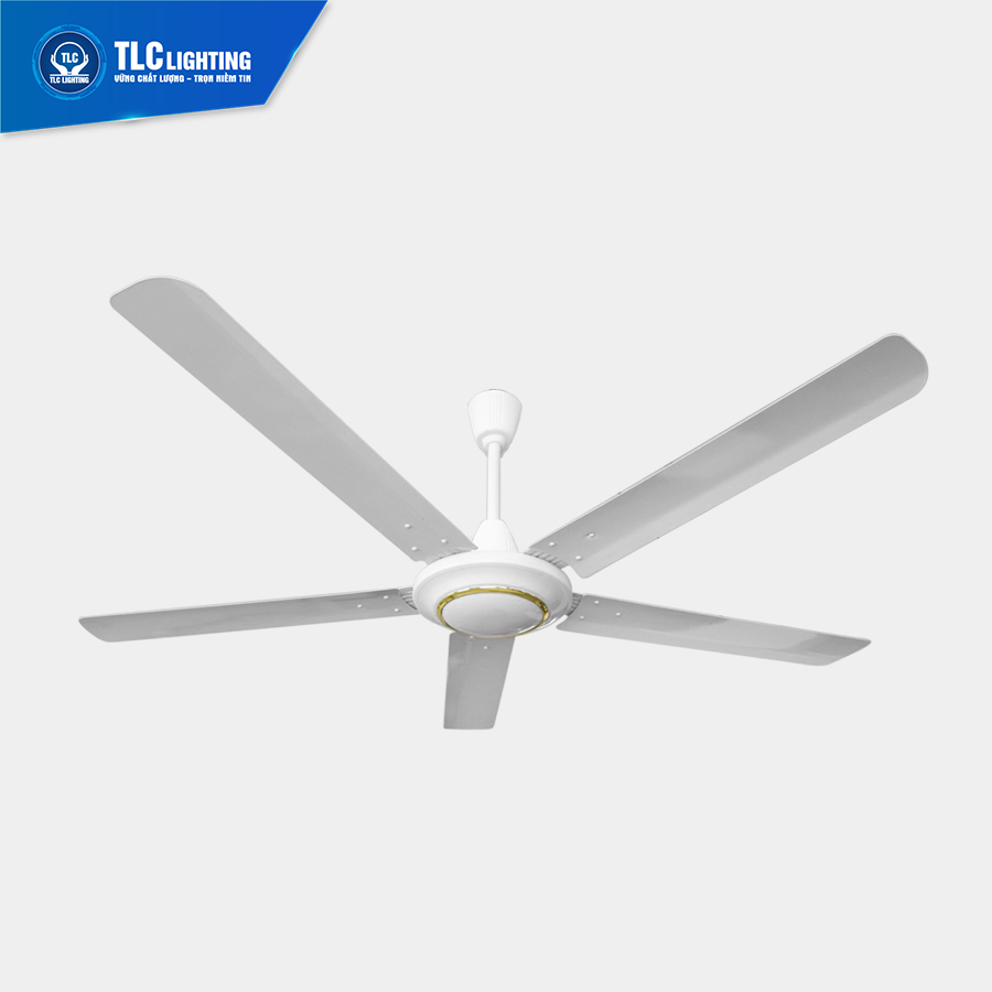 Quạt trần ECOFAN Classic - TLC Lighting màu trắng - Công suất 100W