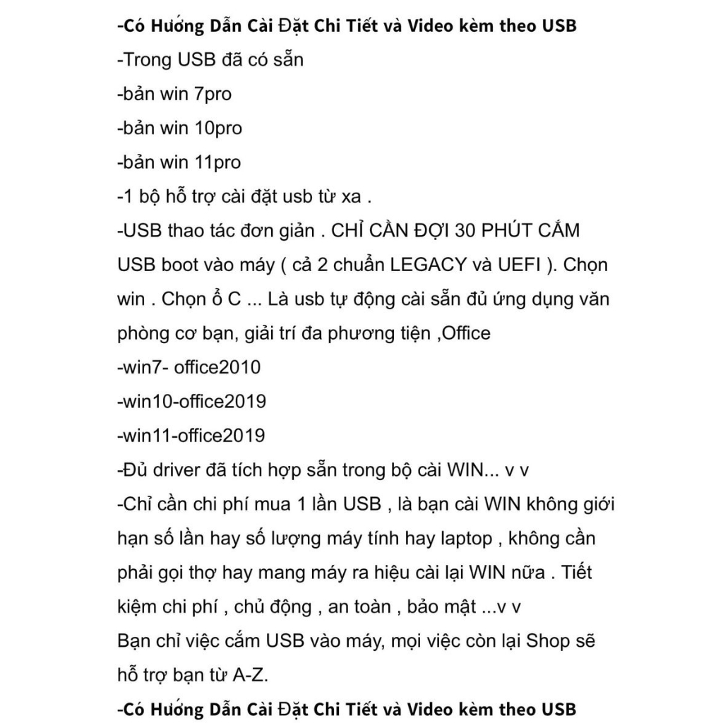 USB 3.0 Tự động cài đầy đủ driver tối ưu siêu mượt đã kích hoạt sẵn kèm Office
