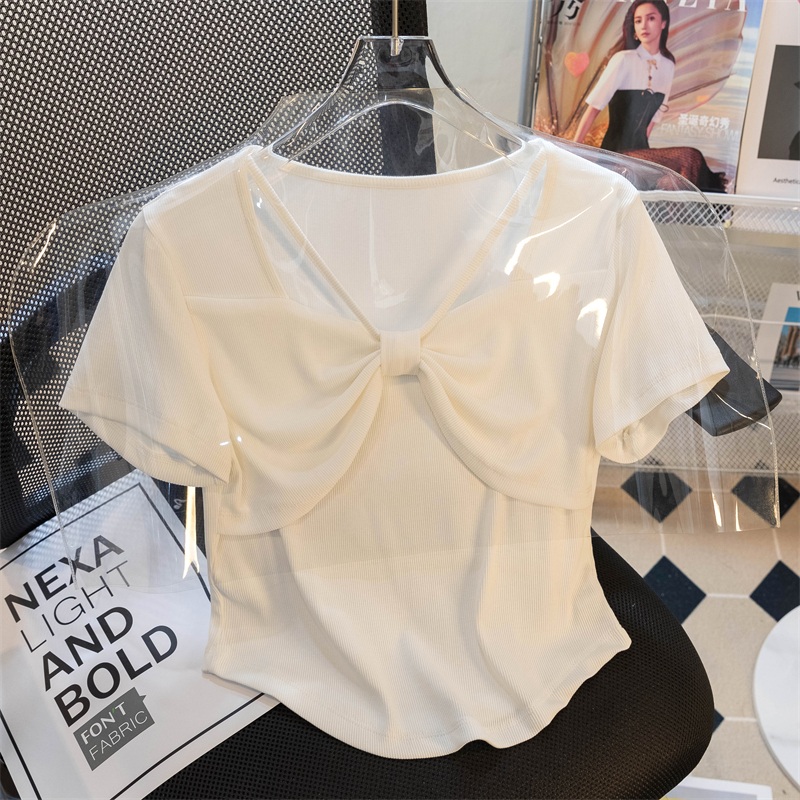 (50-90 KG) ÁO THUN THẮT NƠ, CHẤT COTTON THÁI CAO CẤP CO GIÃN, THẤM HÚT, CHE BỤNG TỐT
