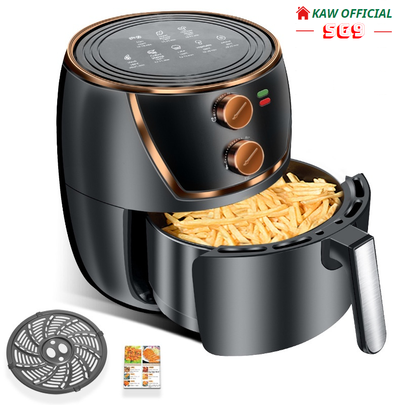 Nồi Chiên Không Dầu KAW, Nồi Chiên Đa Năng Công Suất Lớn 1500W 6L 7L 8L - Hàng chính hãng, Bảo Hành 12 Tháng