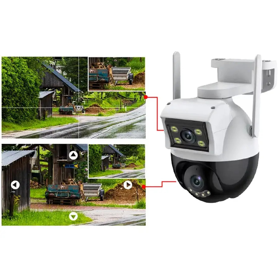 Camera Yoosee PTZ W36 Ngoài Trời 2 Mắt Kép 5.0Mpx Siêu Nét Góc Nhìn Rộng