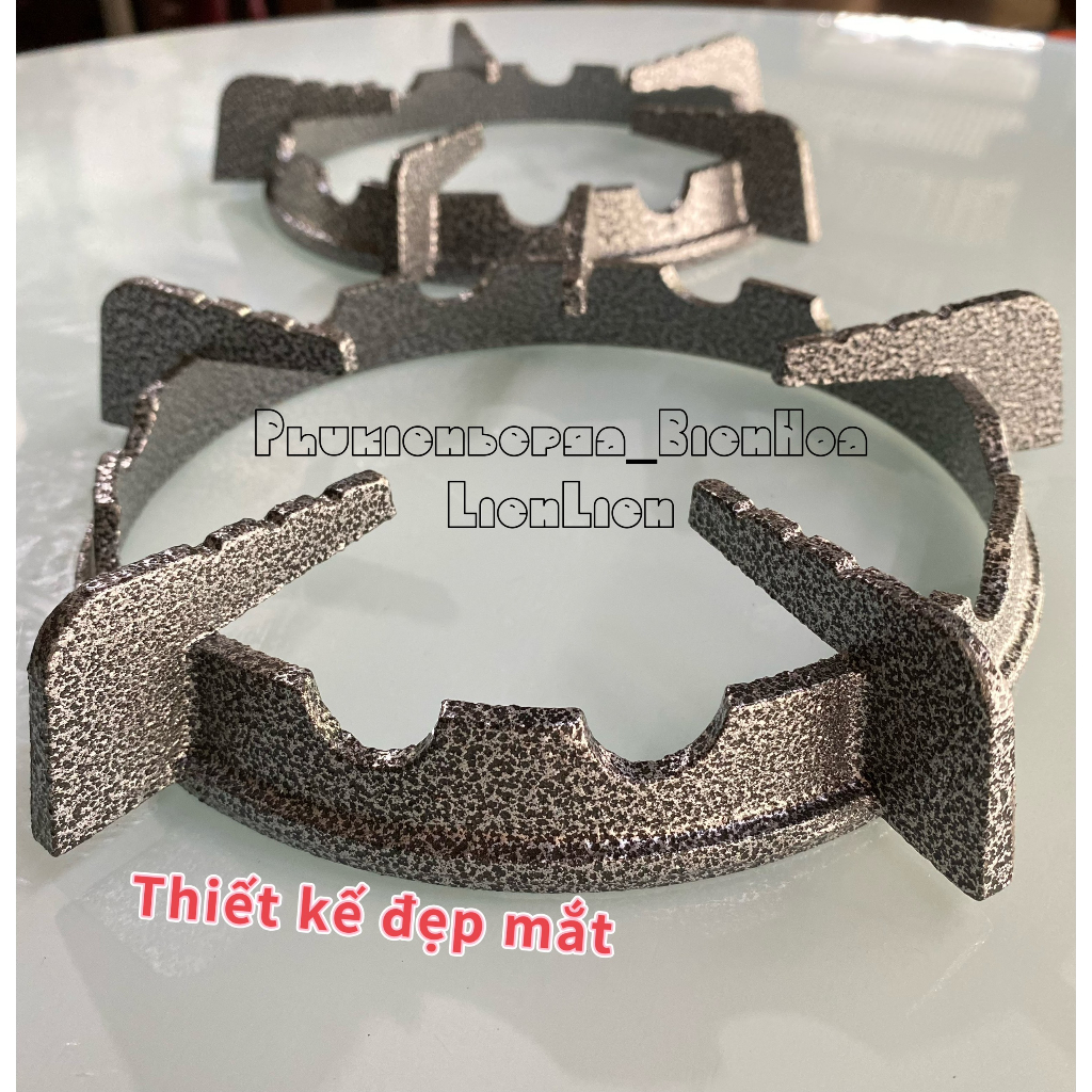 COMBO Kiềng chắn gió  + Khay INOX dùng cho các loai bếp gas 5 chân