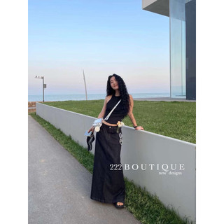 Set denim den yếm In choose 85081