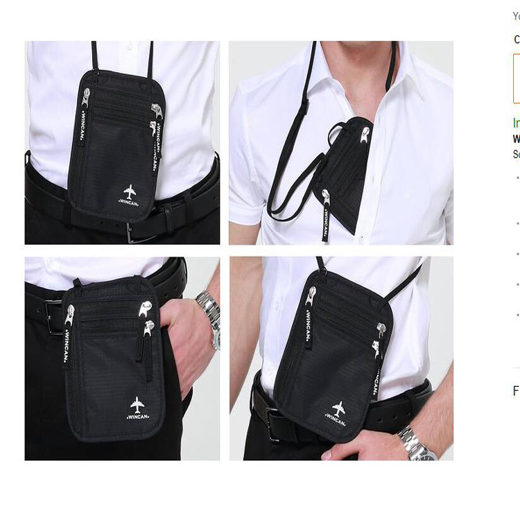 TRAVEL NECK WALLET RFID - TÚI ĐEO CỔ ĐỰNG HỘ CHIẾU VÀ VÉ - Home and Garden