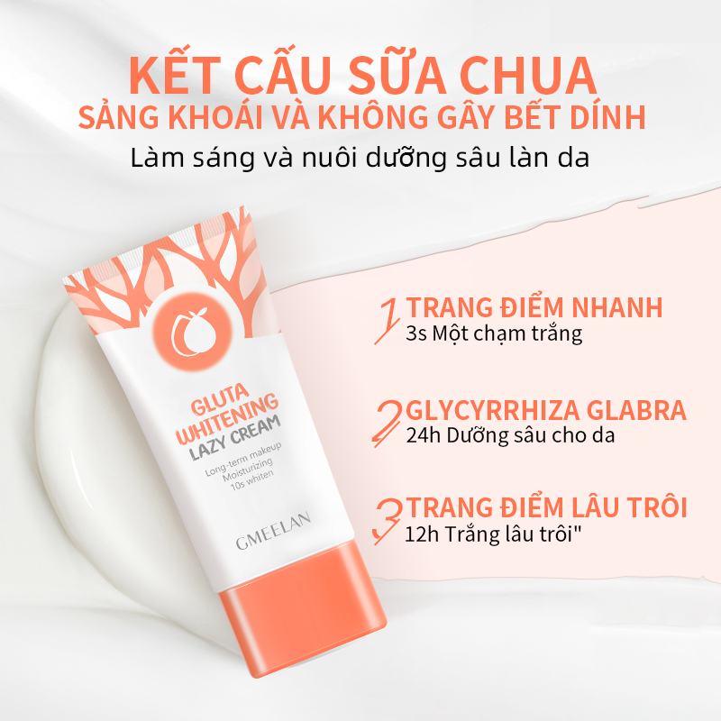 GMEELAN Bộ làm sạch khuôn mặt Tẩy tế bào chết 50g Sữa rửa mặt 150ML Whitening  Kem làm trắng da 30g