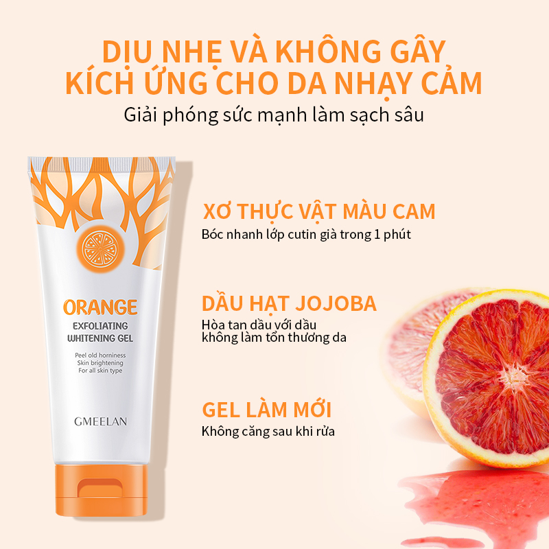 GMEELAN Bộ làm sạch khuôn mặt Tẩy tế bào chết 50g Sữa rửa mặt 150ML Whitening  Kem làm trắng da 30g