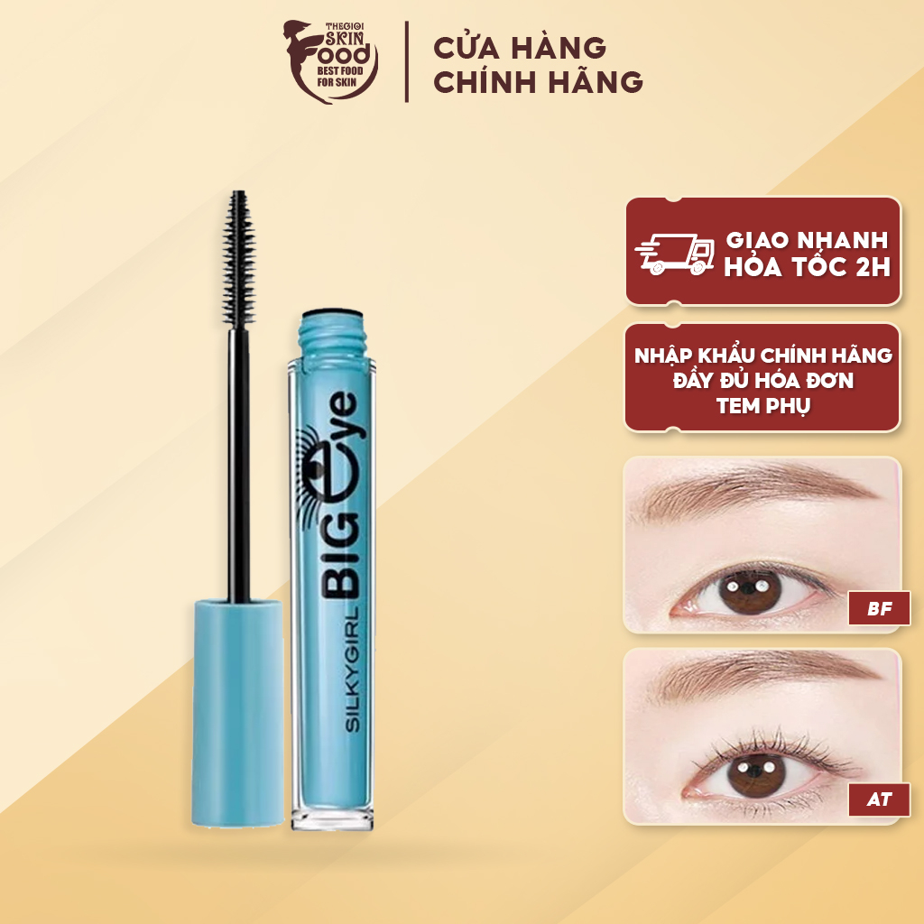 Mascara Làm Dài, Dày Và Cong Mi Silkygirl Big Eye Waterproof Mascara 5ml