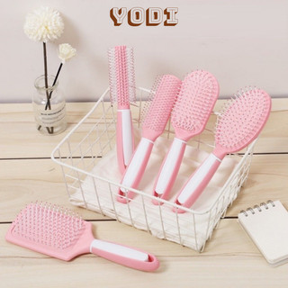 Bộ 3 lược chuyên dụng chải chống rụng tóc, massage da đầu, uốn phồng tóc - lược chải tóc màu hồng chuyên dụng
