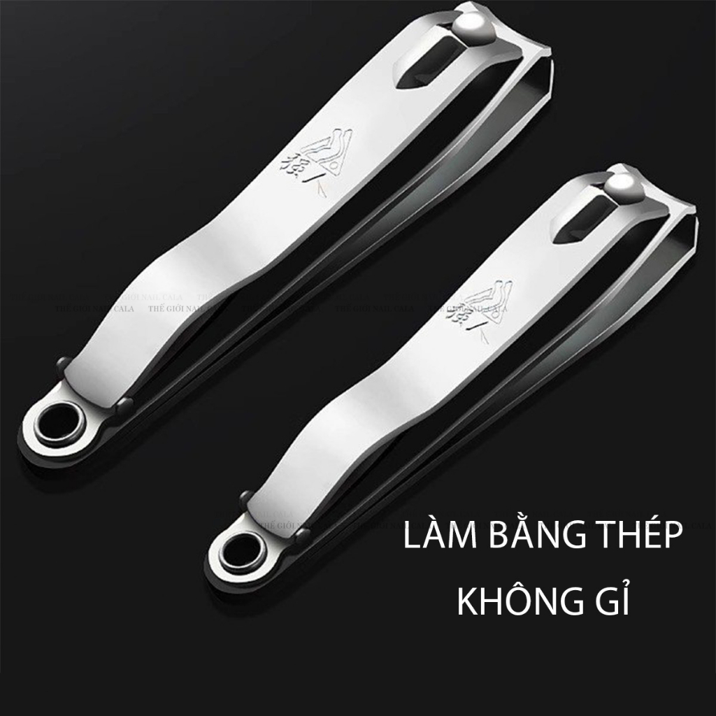 Kìm bấm móng tay đầu thẳng và đầu cong - Dụng cụ cắt móng tay làm nail - Thép không rỉ