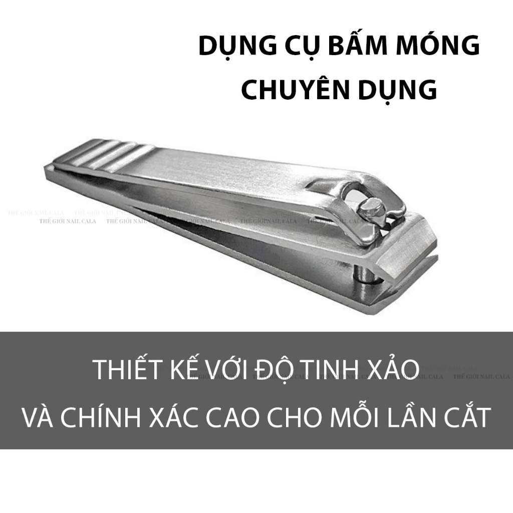 Kìm bấm móng tay đầu thẳng và đầu cong - Dụng cụ cắt móng tay làm nail - Thép không rỉ