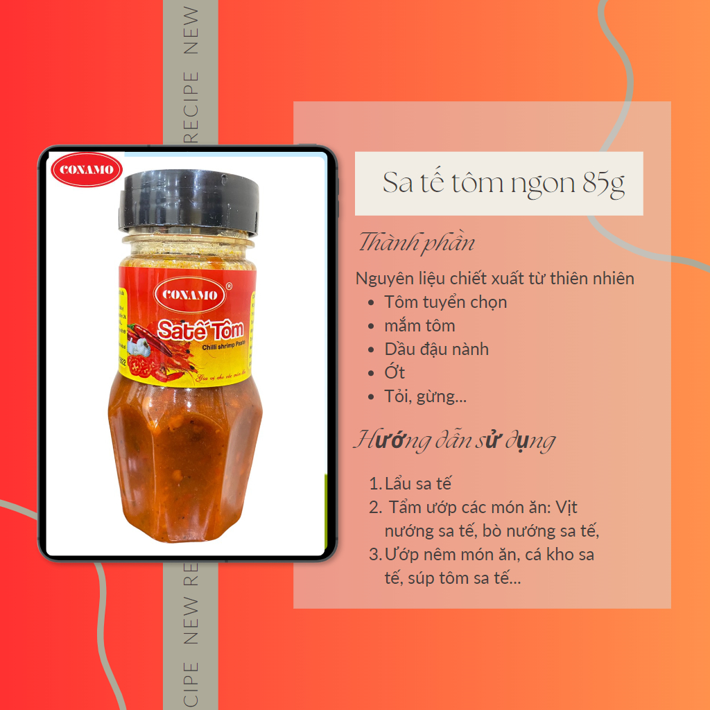 SA TẾ TÔM NGON CONAMO 85g