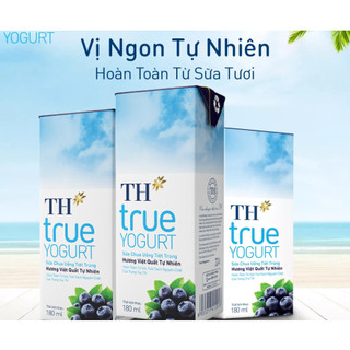 Lốc 4 hộp sữa chua uống th true yogurt các vị 180ml