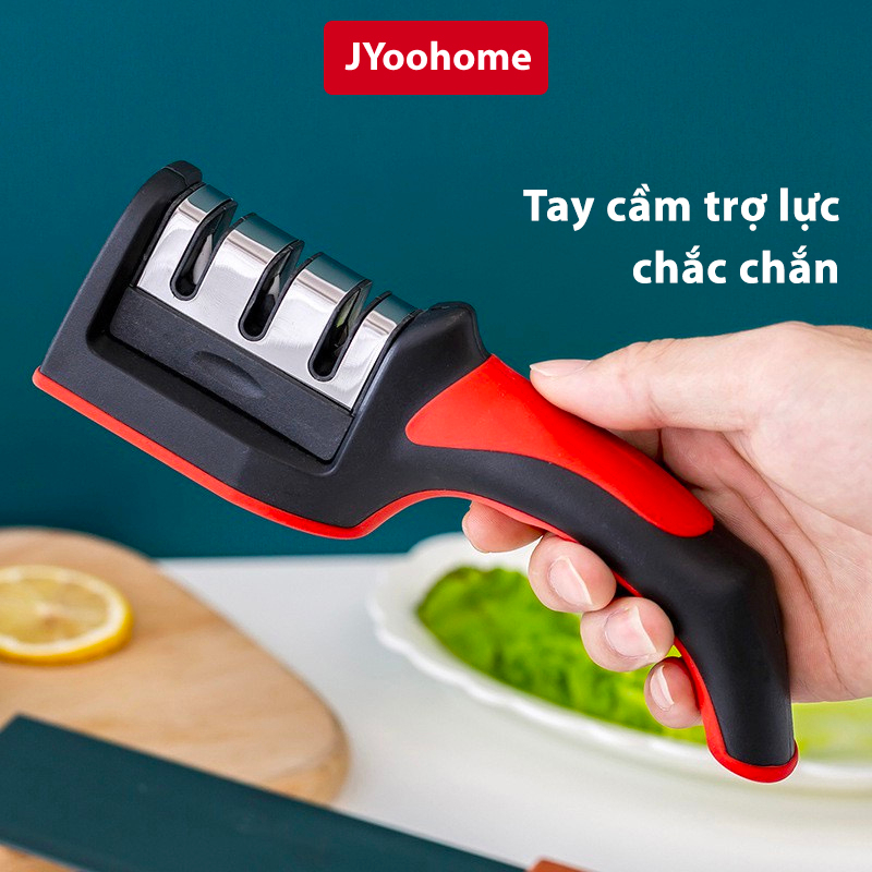 Dụng Cụ Mài Dao Kéo Rãnh JYoohome Mài Dao Kết Cấu Thép Không Gỉ Siêu Bền An Toàn Khi Sử Dụng, Gia Dụng Nhà Bếp