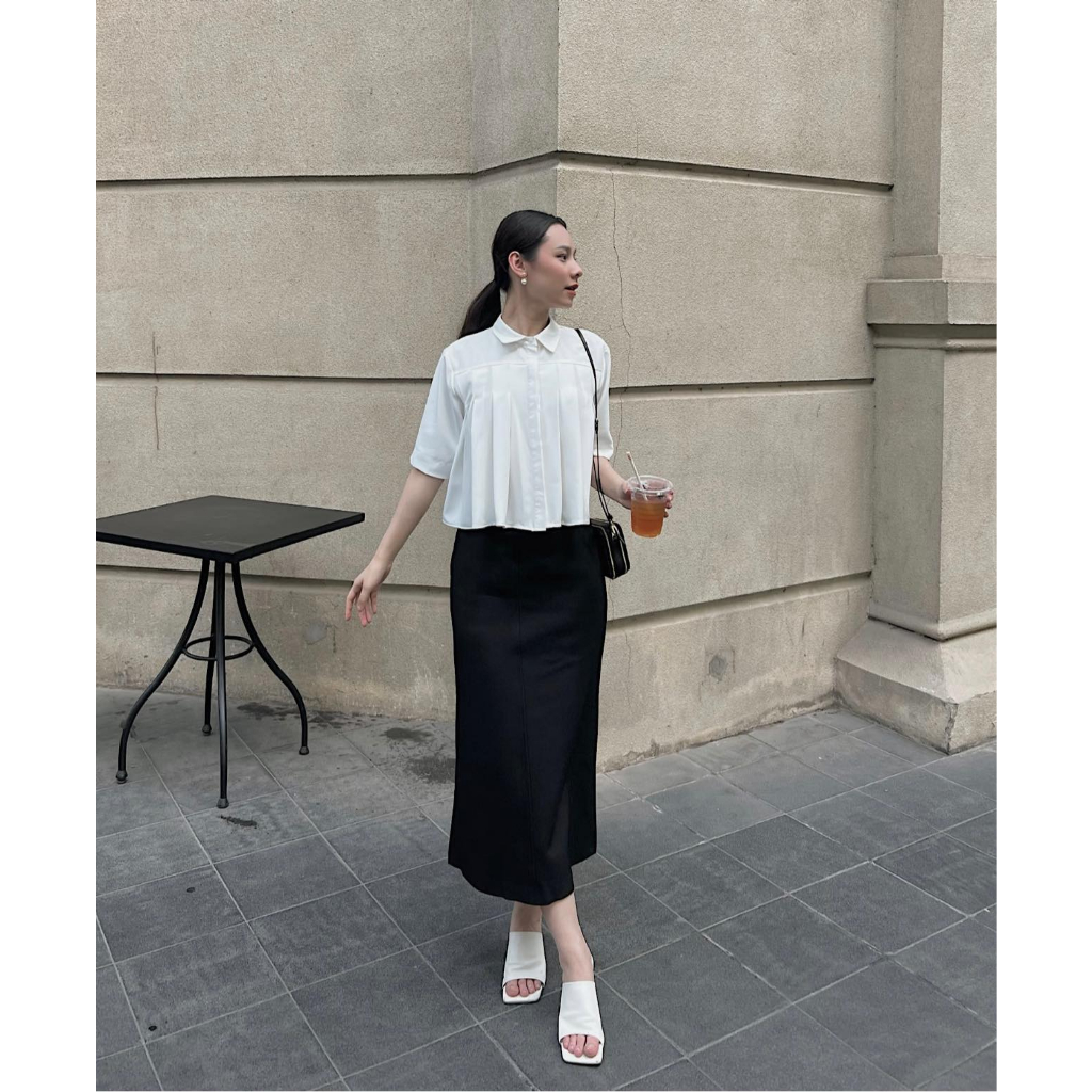 Chân váy nữ dài Linda Midi Skirt - Meemdy