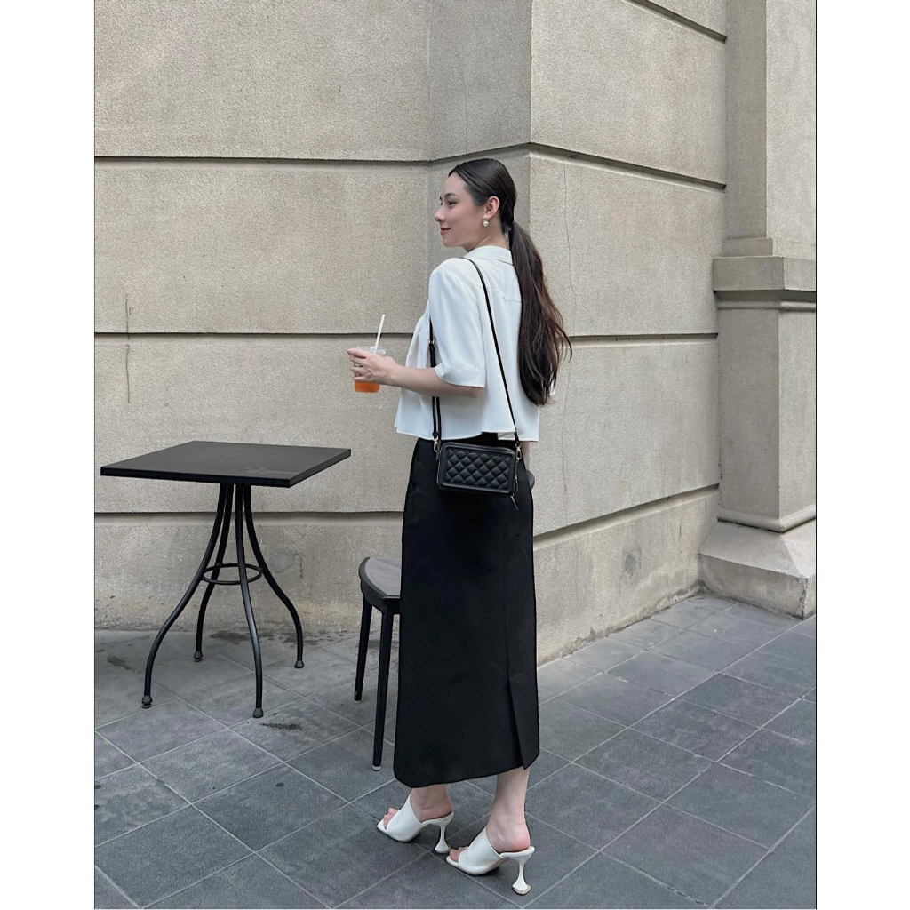 Chân váy nữ dài Linda Midi Skirt - Meemdy