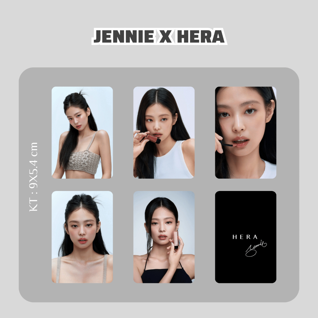 Set 5 card JENNIE x HERA “Born To Be Free”