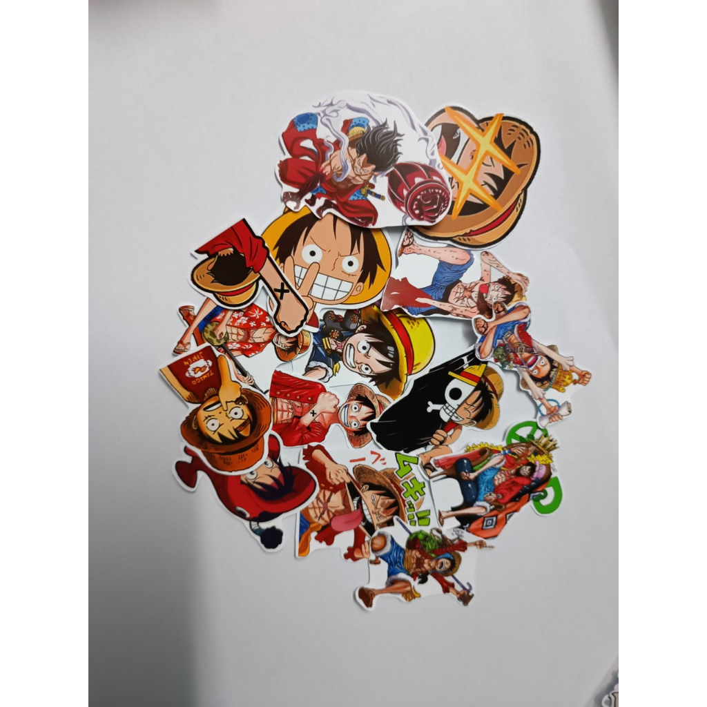 - Set 10/15 Sticker Monkey D.Luffy / Luffy - băng hải tặc mũ rơm anime One Piece/OP dán trang trí siêu đẹp