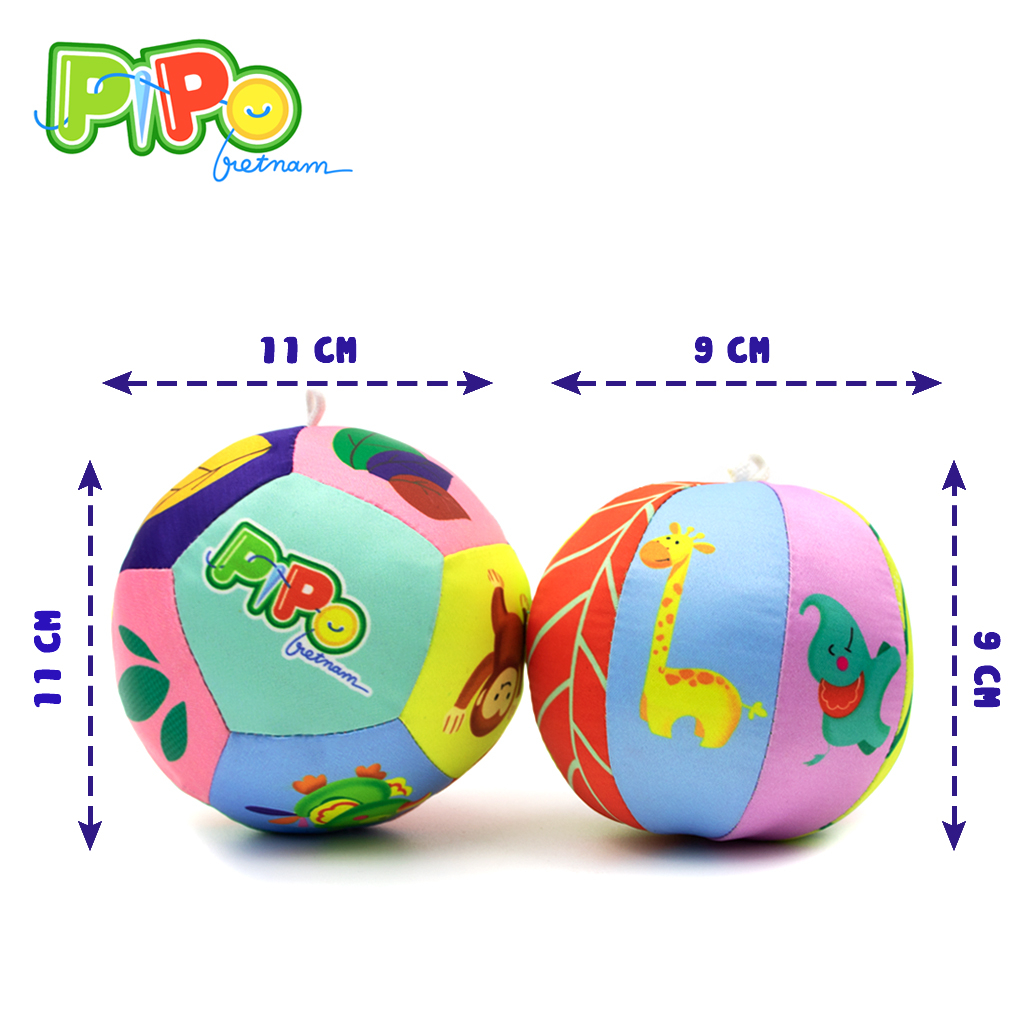 Bóng đồ chơi cho bé - Bóng vải tập cầm nắm đa dạng màu sắc, an toàn cho trẻ sơ sinh và trẻ nhỏ