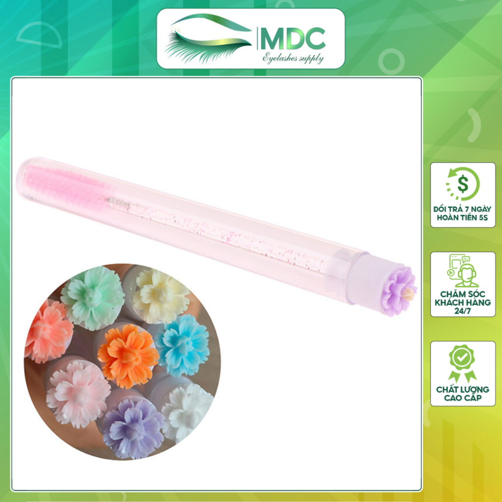 Ống chải Lông Mi, lông mày, MDC LASHES có thể tái sử dụng Dùng chải lông mi Bàn chải lông mày Có thể thay đổi chống bụi