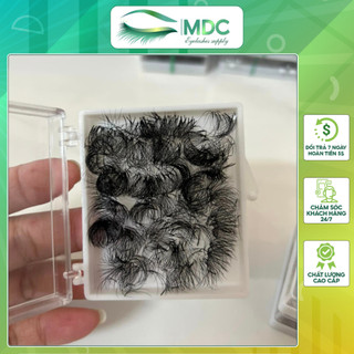 Mi fan sẵn 5d mdc lashes độ cong c - cc - d, độ dày 0.07 1 hộp 500 fan siêu mềm