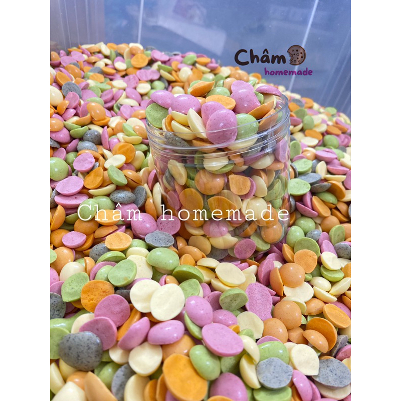 Bánh ăn dặm lòng đỏ trứng rau củ viên tròn dẹt thơm ngon dinh dưỡng cho bé ăn dặm từ 6 tháng Châm Homemade