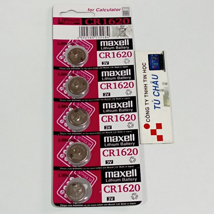 Pin Maxell Lithium Battery 1620, CR1620 - 3V
