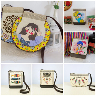 Túi xách gỗ handmade phong cách Boho Vintage độc đáo