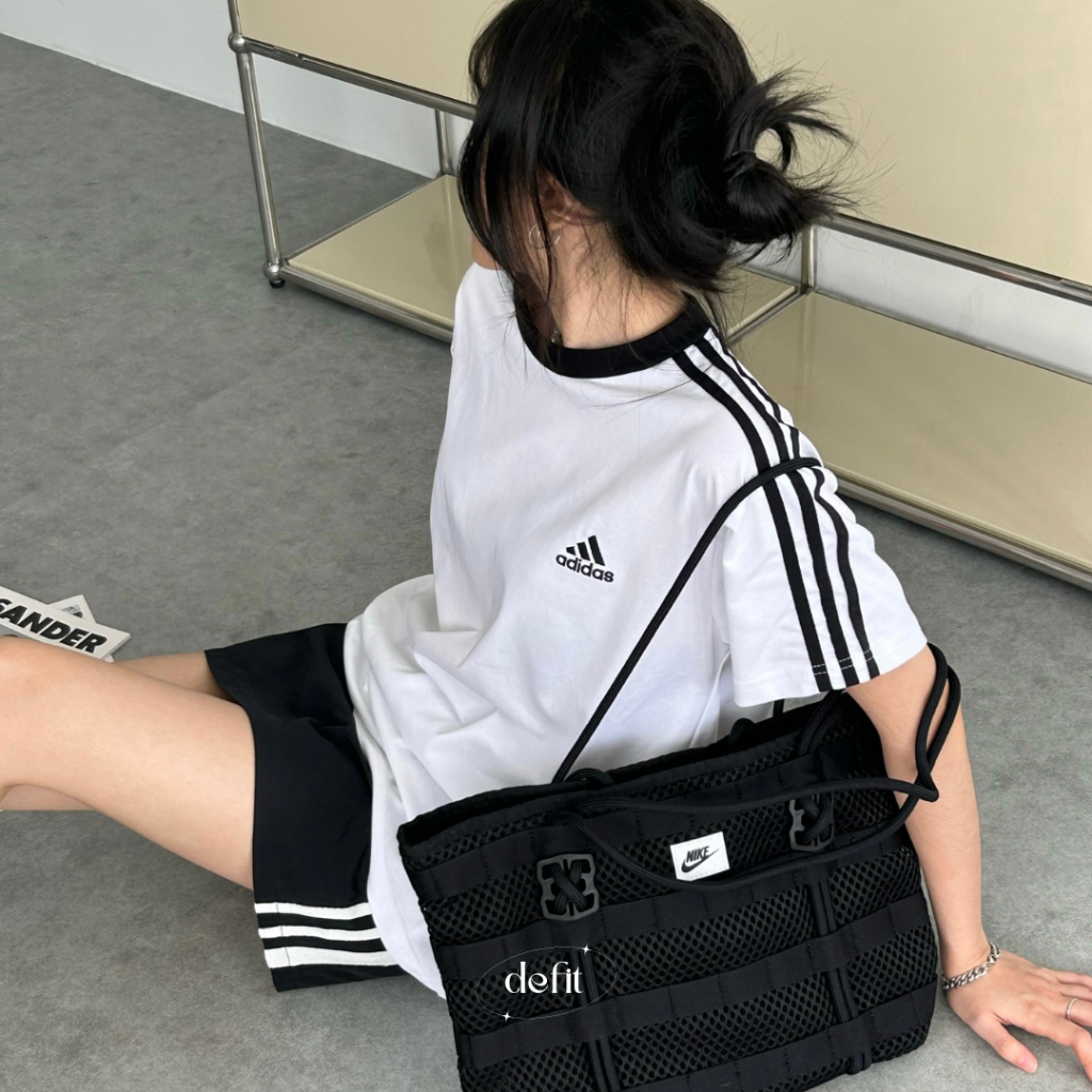 Áo phông nam nữ, áo thun Adidas 3 sọc unisex cotton - defit.apparel