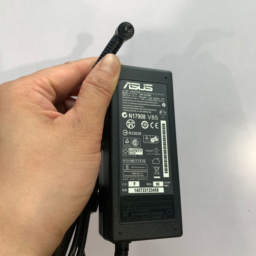 Sạc Máy Tính Laptop3T ASUS 19V3.42A 65W Chân cắm nhỏ 4.0mm*1.35mm Loại Tốt Chính Hãng bảo hành 12 tháng