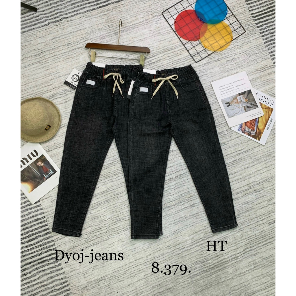 QUẦN JEANS NỮ LƯNG THUN - QUẦN JEANS BAGGY NỮ CAO CẤP CHẤT VẢI JEAN CO DÃN