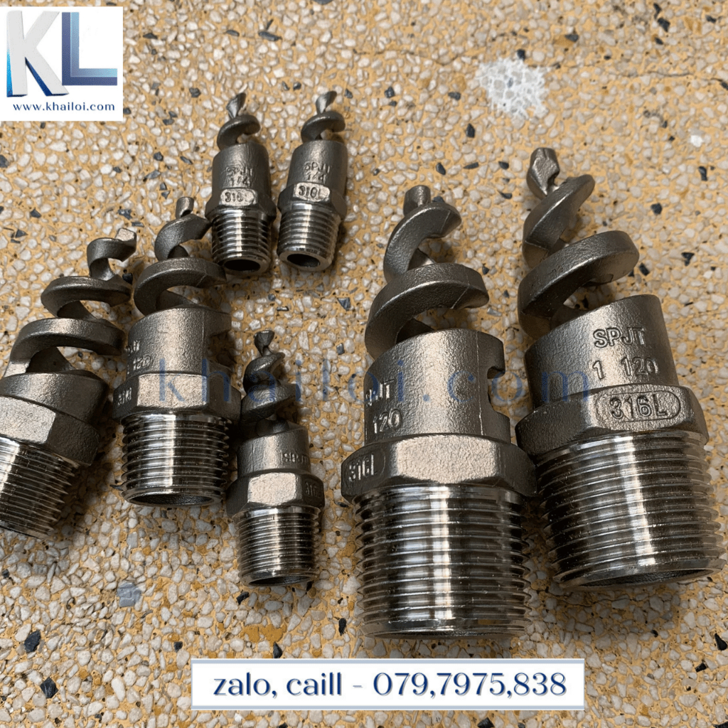 Béc inox xoắn- Bép  phun sương xoắn