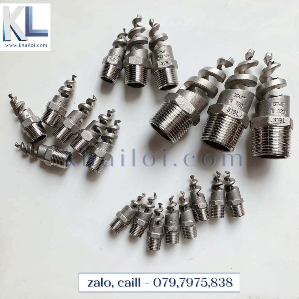 Béc inox xoắn- Bép  phun sương xoắn