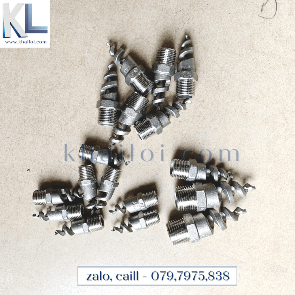 Béc inox xoắn- Bép  phun sương xoắn