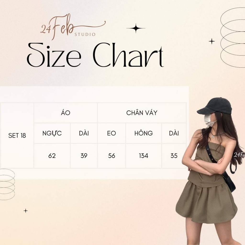 Set áo cúp ngực nhún eo kèm chân váy phong cách ulzzang Hàn Quốc