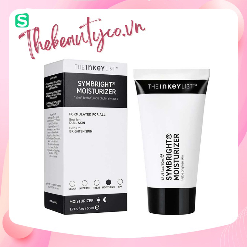 (Bill US) The INKEY List Symbright Moisturizer Kem dưỡng ẩm sáng da
