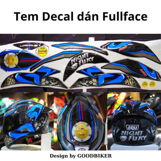 Tem dán mũ bảo hiểm Fullface BMW